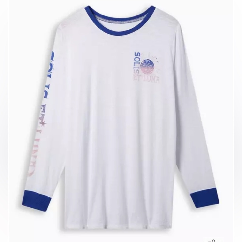 3/$30 Luna Classic Fit Super Soft Slub Crew
Neck Long Sleeve Tee Torrid NWT 10